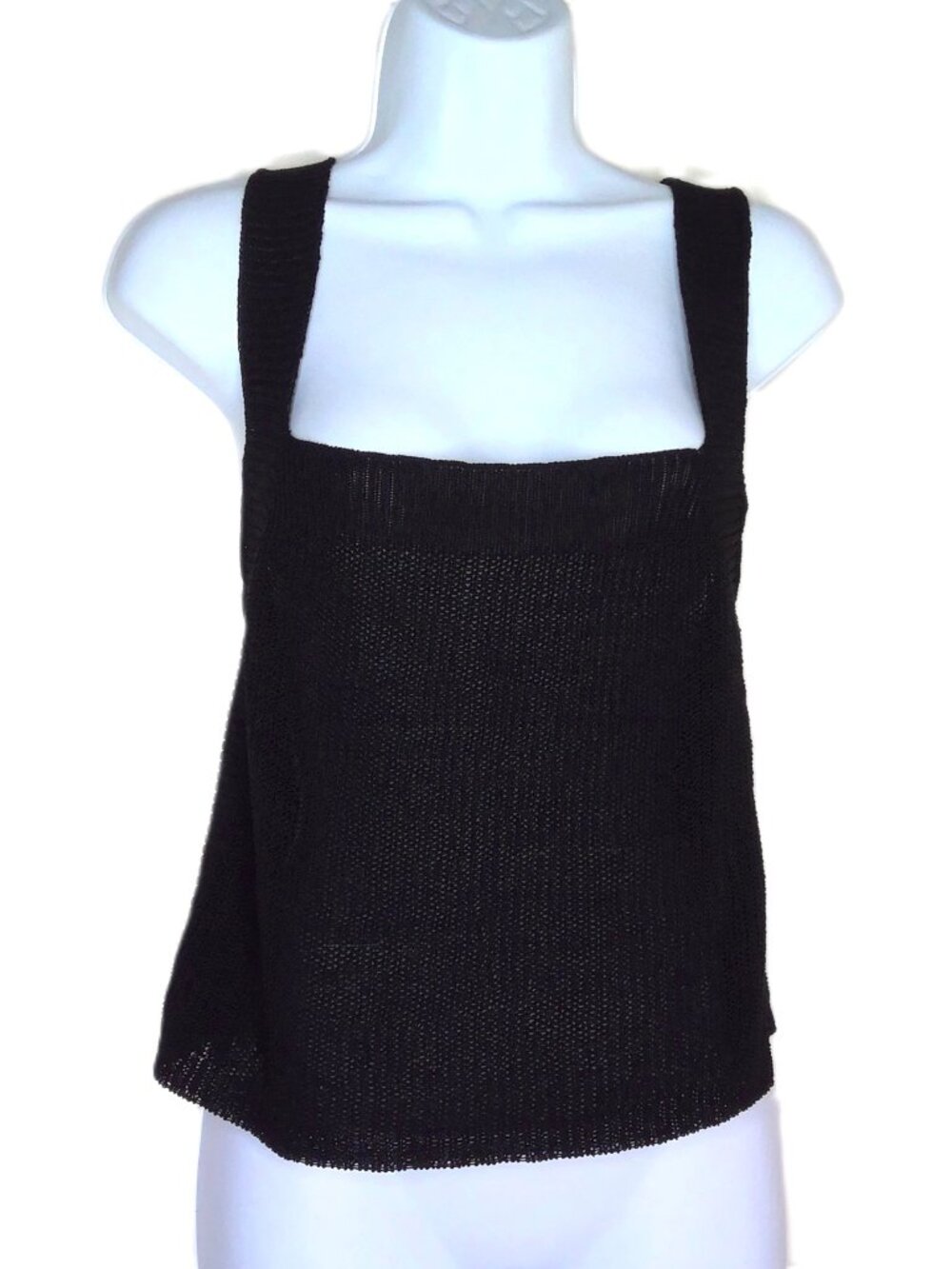 Zara Black Crop Top Sleeveless Dark Fairy Square Neck Whimsigoth Rock & Roll M